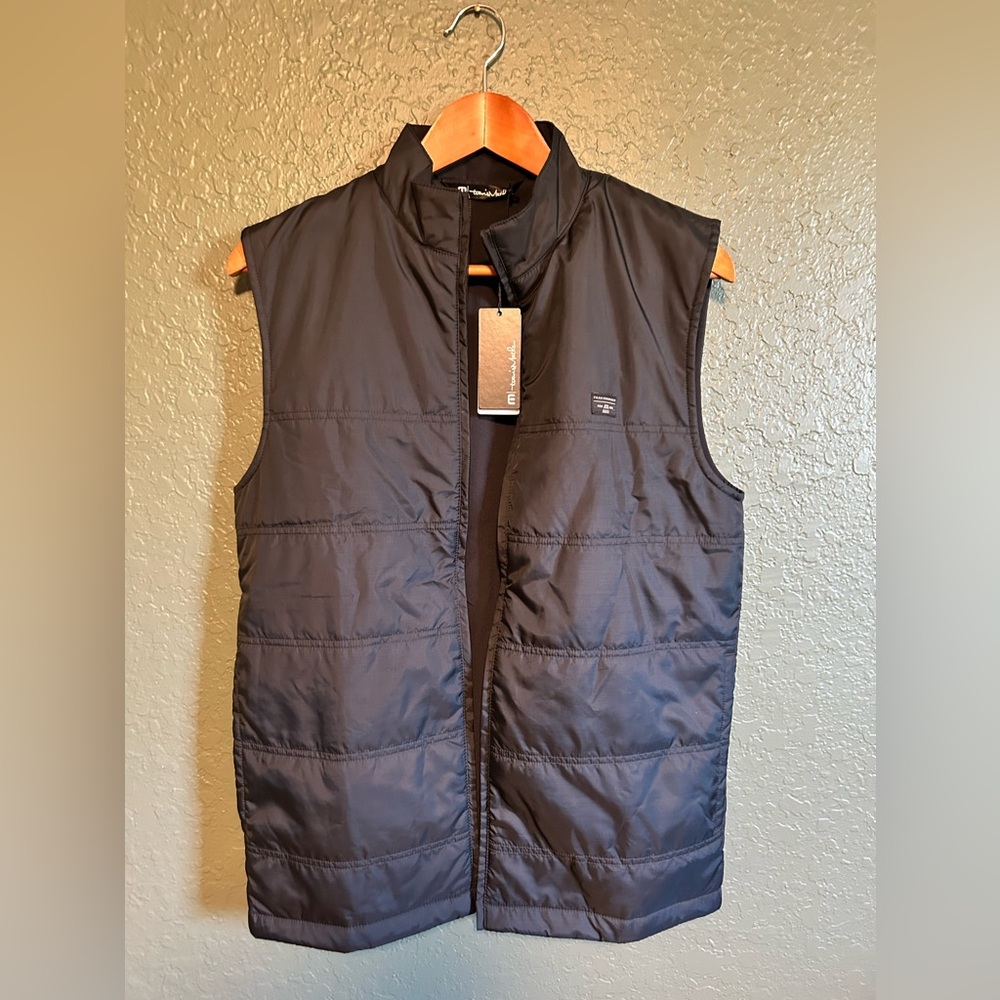 TravisMathew Men's Small Cold Heart 2.0 Quilted Puffer Golf Vest MSRP $99